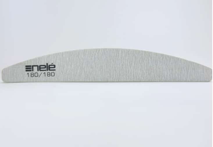 Nele Nail File Crescent Zebra 180 grit