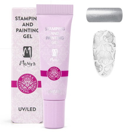 Moyra Stamping and Painting Gel No 19 – Silver