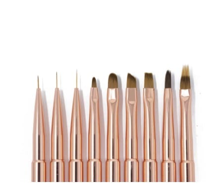 9 pc art brush set