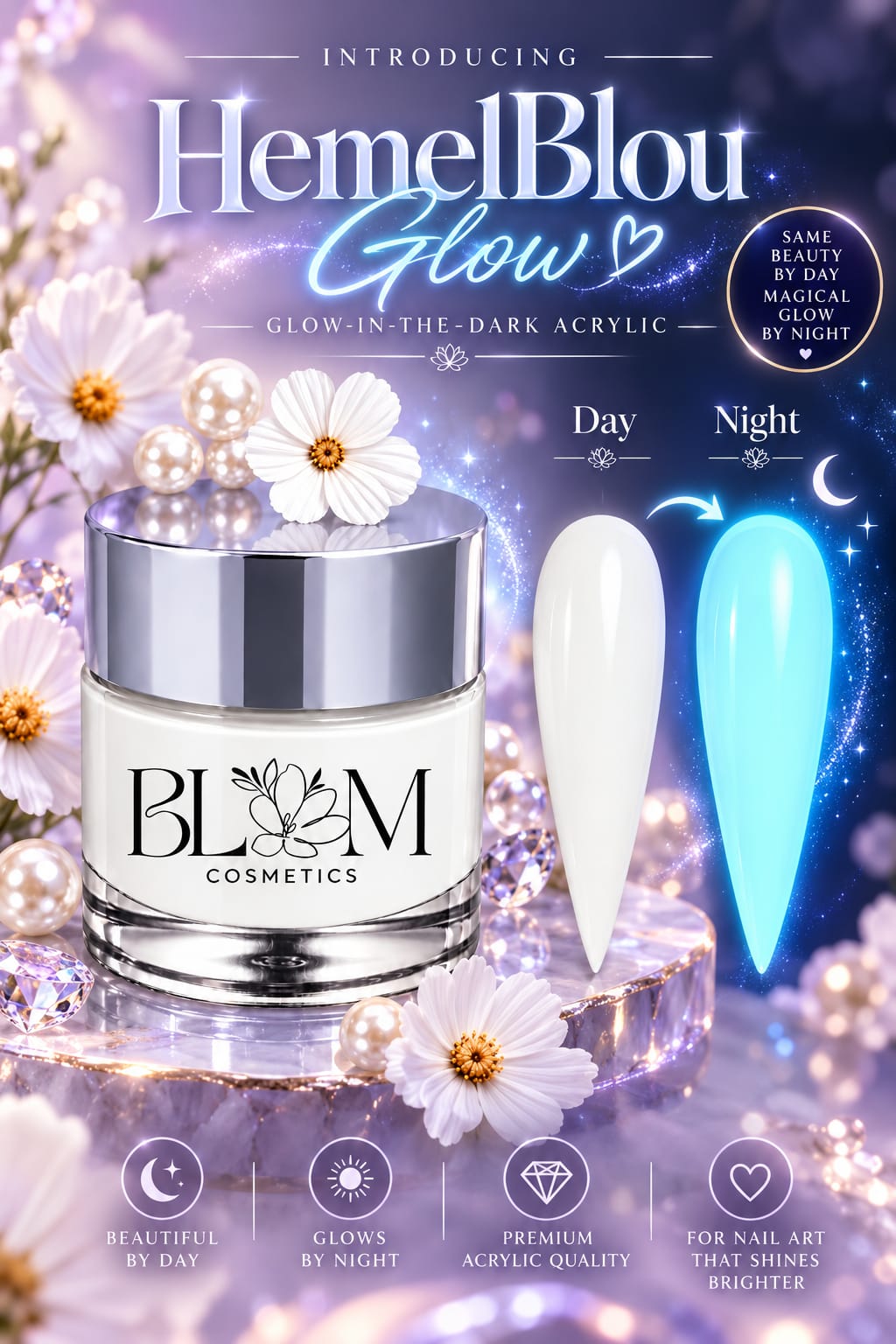 Blom Hemelblou Glow - GL001