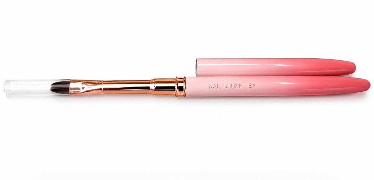 Pink Luxe Gel Brush #8