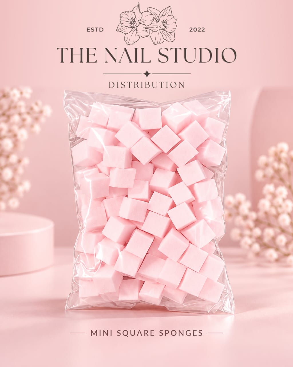 Mini Gradient sponges 50pcs - Pink