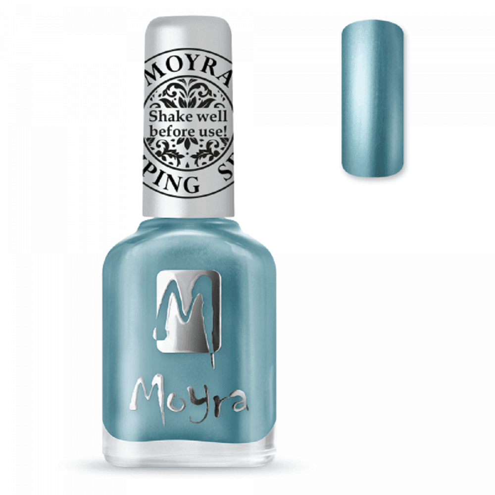 Moyra Stamping Polish No 26 – Chrome Blue
