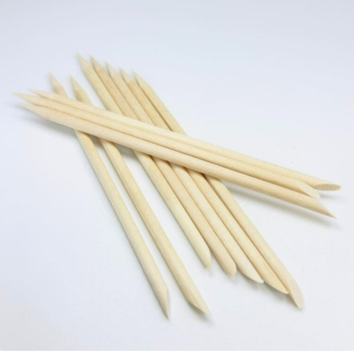 Orange Wood Sticks 10Pcs