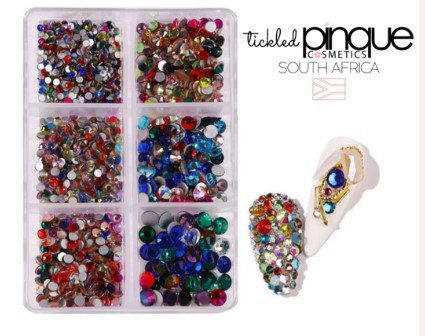 Rainbow rhinestones